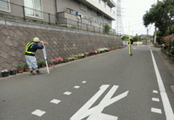 測量作業の様子
