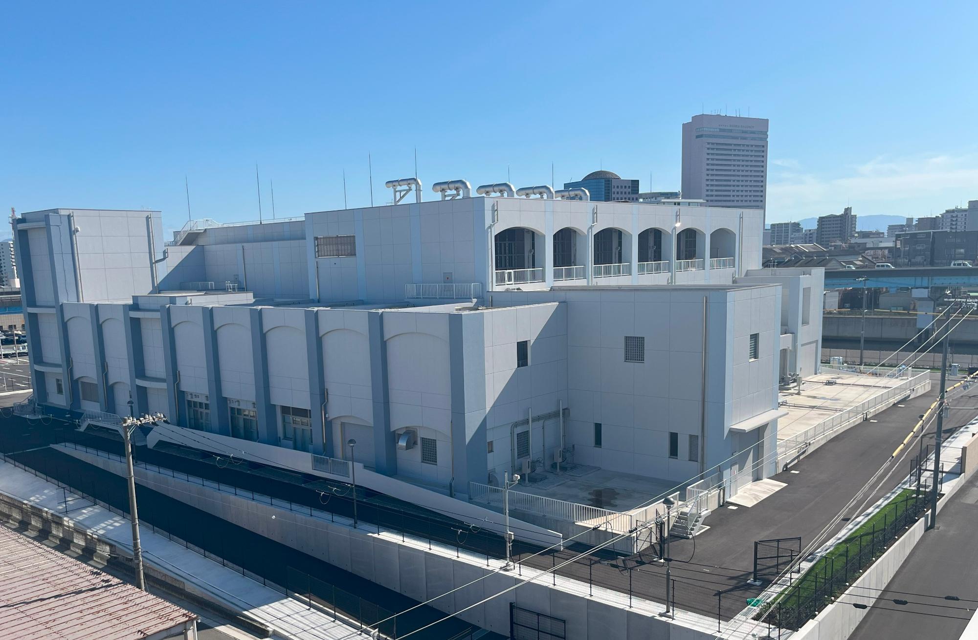 古川下水ポンプ場の完成写真